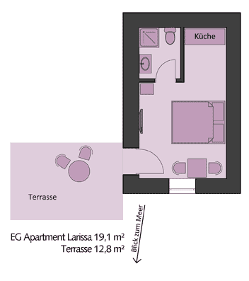 Apartment Larissa - Plan