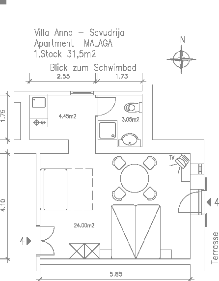 Apartment Malaga - Plan